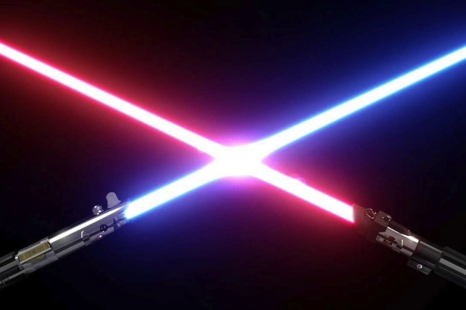 lightsabers clashing