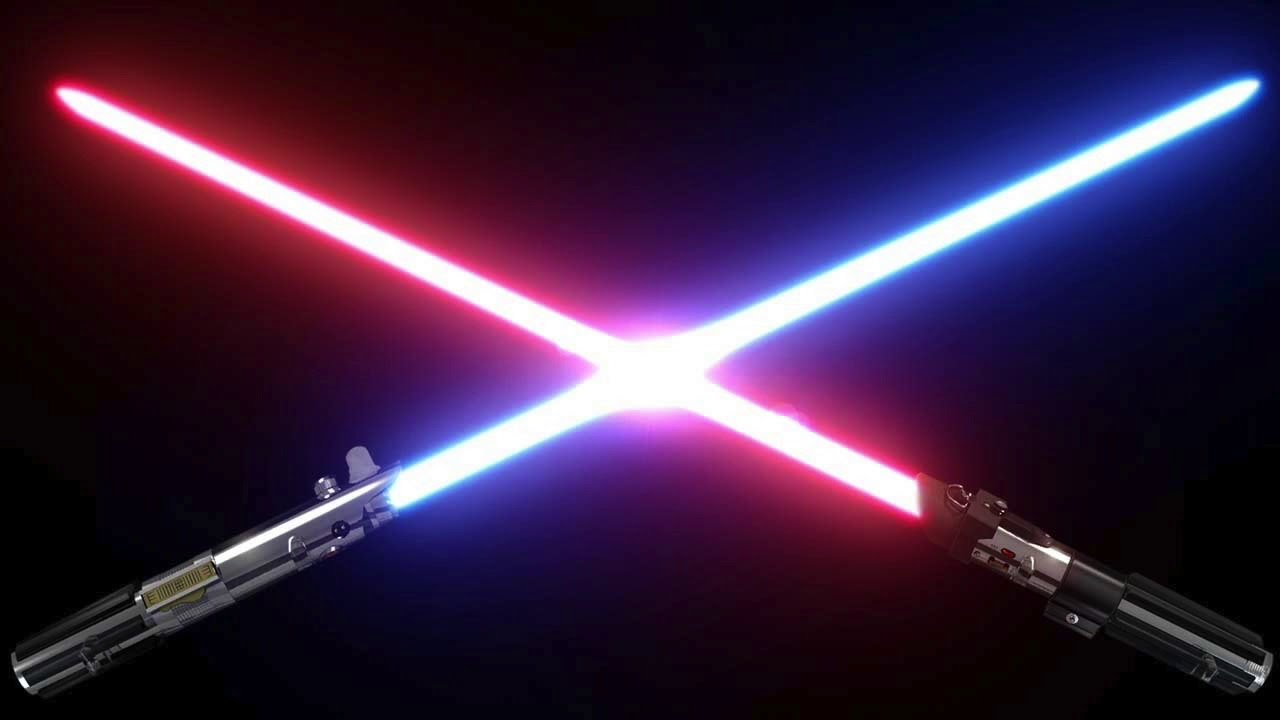 lightsabers clashing